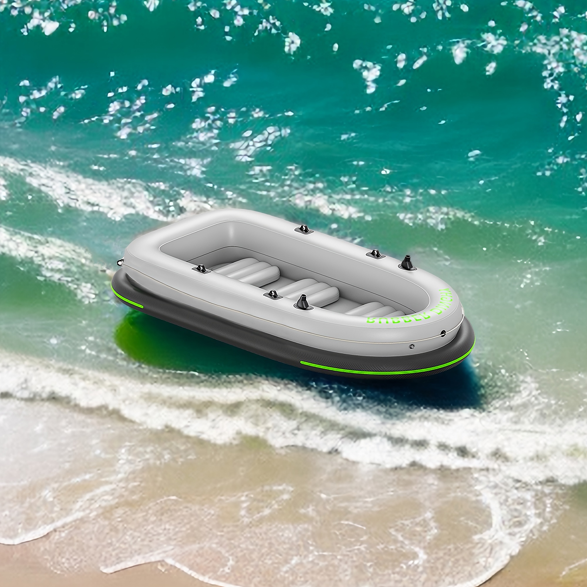Inflatable Boat Paddle Fishing Inflatable Kayak Canoe Dual - Temu