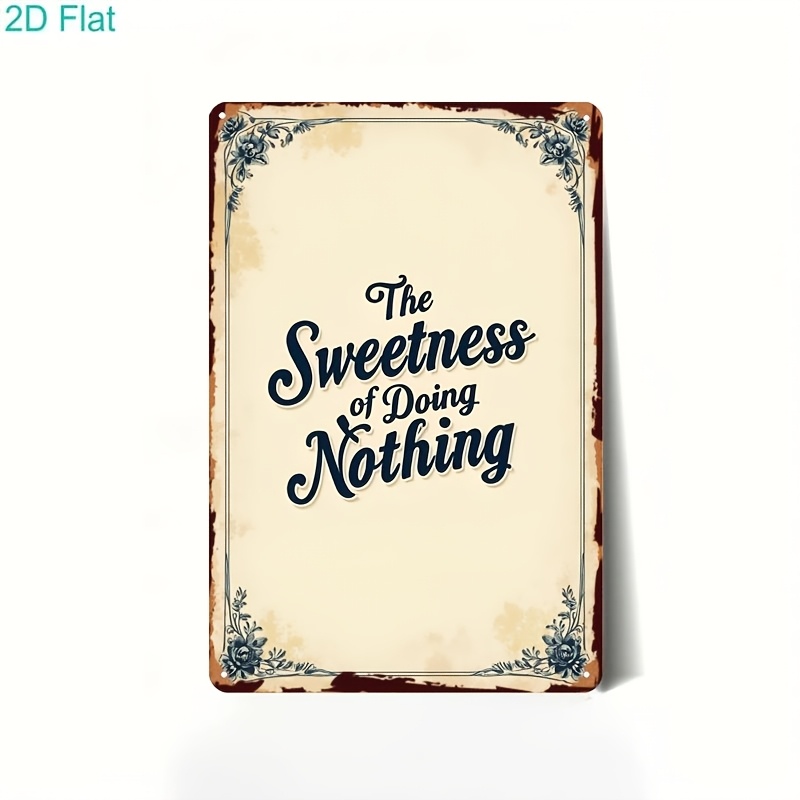 item picture 2d flat 2d flat vintage metal sign   of doing   quote art retro tin plaque home wall decor bar   for   2d flat
