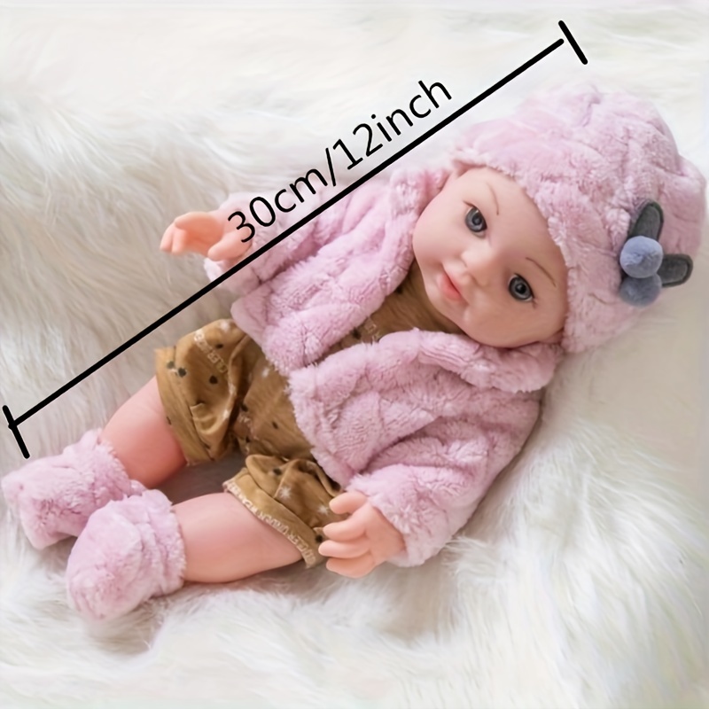 30cm/12inch Reborn Doll with Set Hat Socks Pacifier, Children Toys, Festival Gift