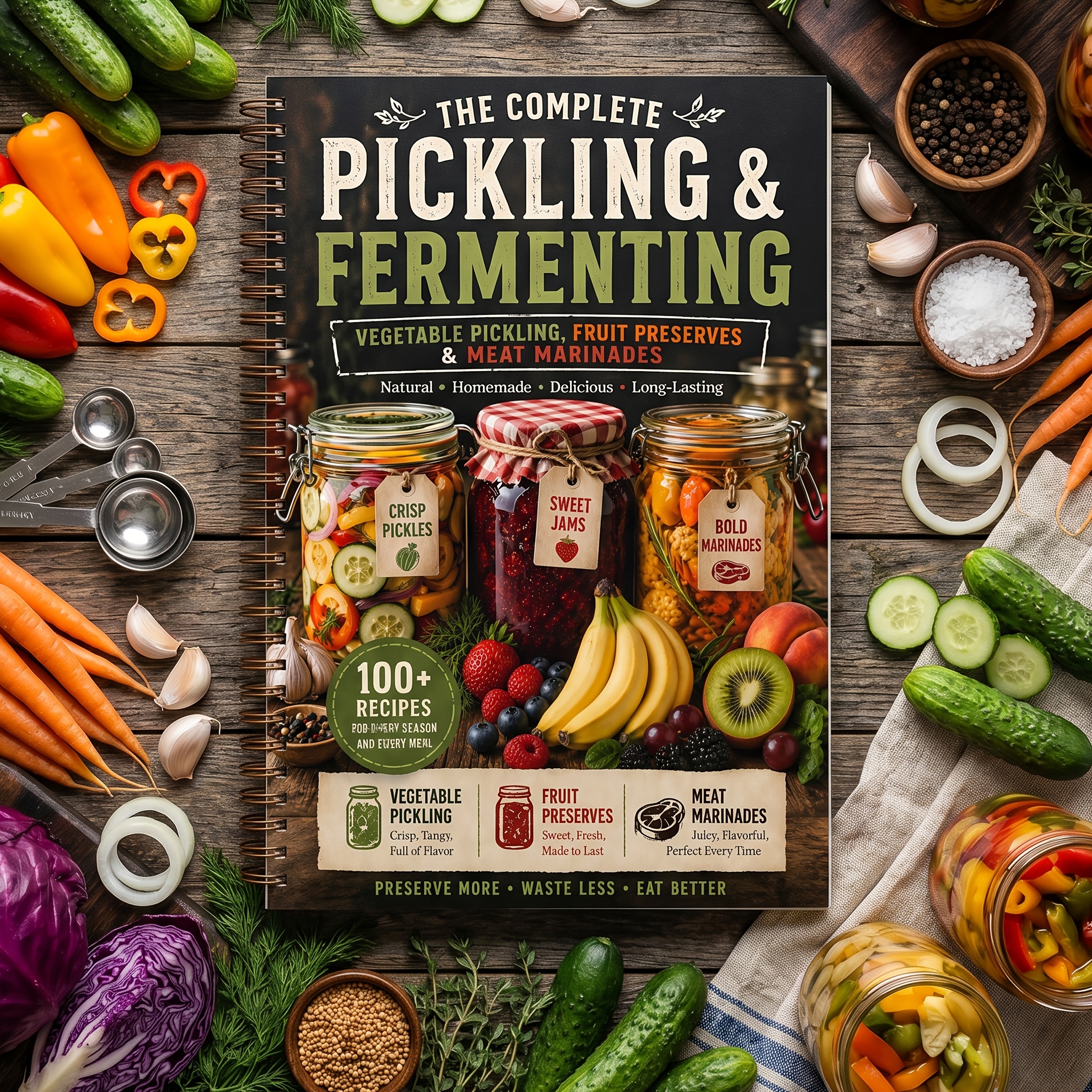 TEMU A Beginner's Guide To Pickling And Fermentation, Helping You Create Your Own Unique Flavors With Simple Recipes For Quick Jams, Fermented And