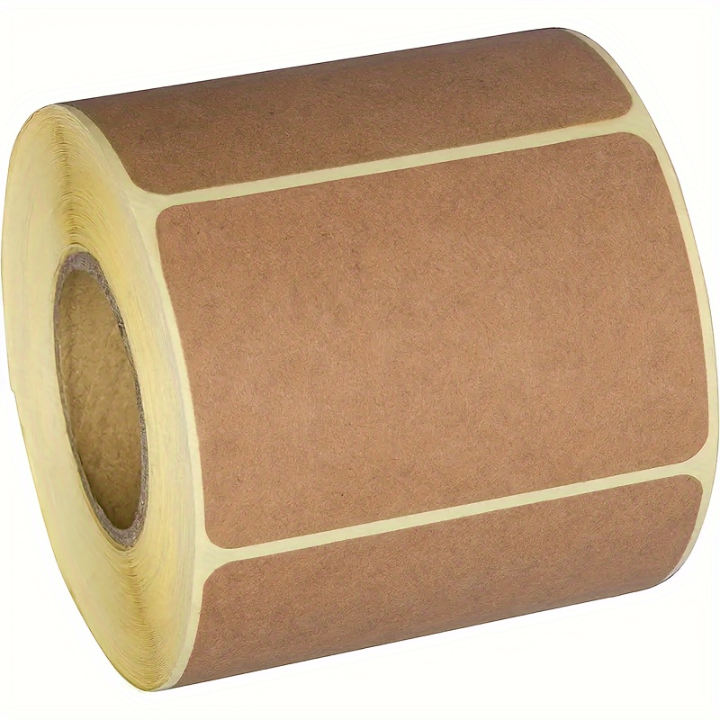 

Kraft Paper Stickers - Realistic Blank Labels For Crafts, Storage Boxes, Jars & Price Tags