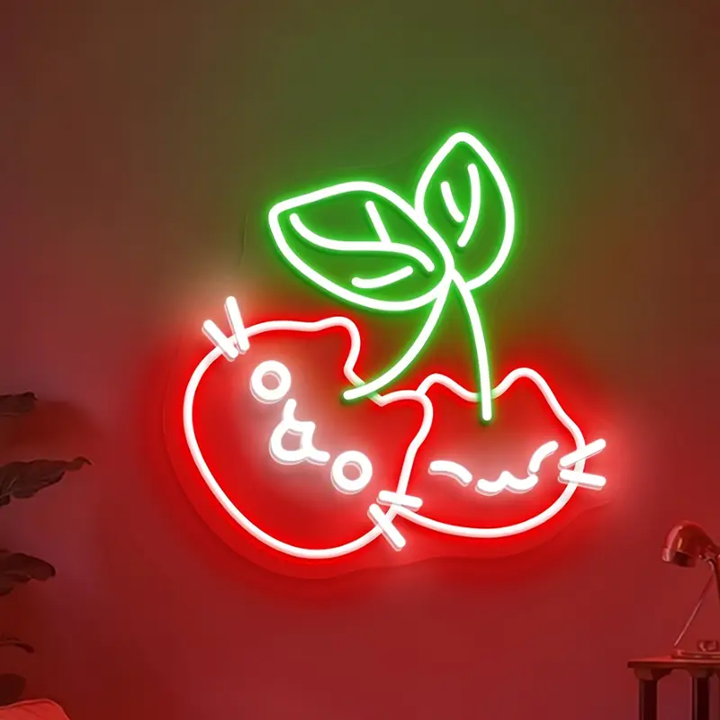 led neon wall light with dimmer usb powered wall mounted night light with switch cute red green bedroom decor or gift for cat lovers Product details 1