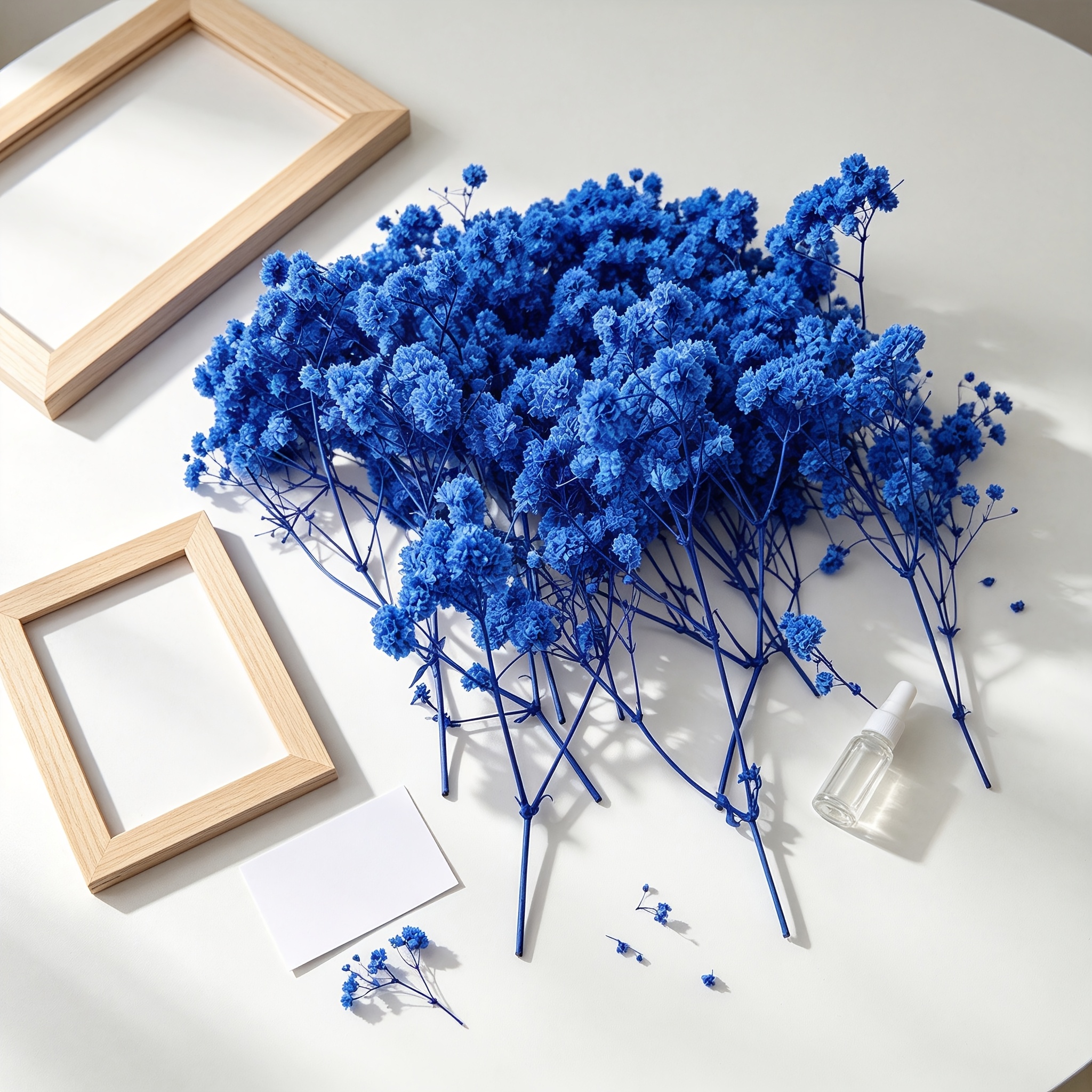 TEMU 104pcs Royal Blue 's Breath Artificial Flowers, Suitable For Handmade Crafts, Wedding Corsages And Holiday Decorations, Vase Filling, Craft,