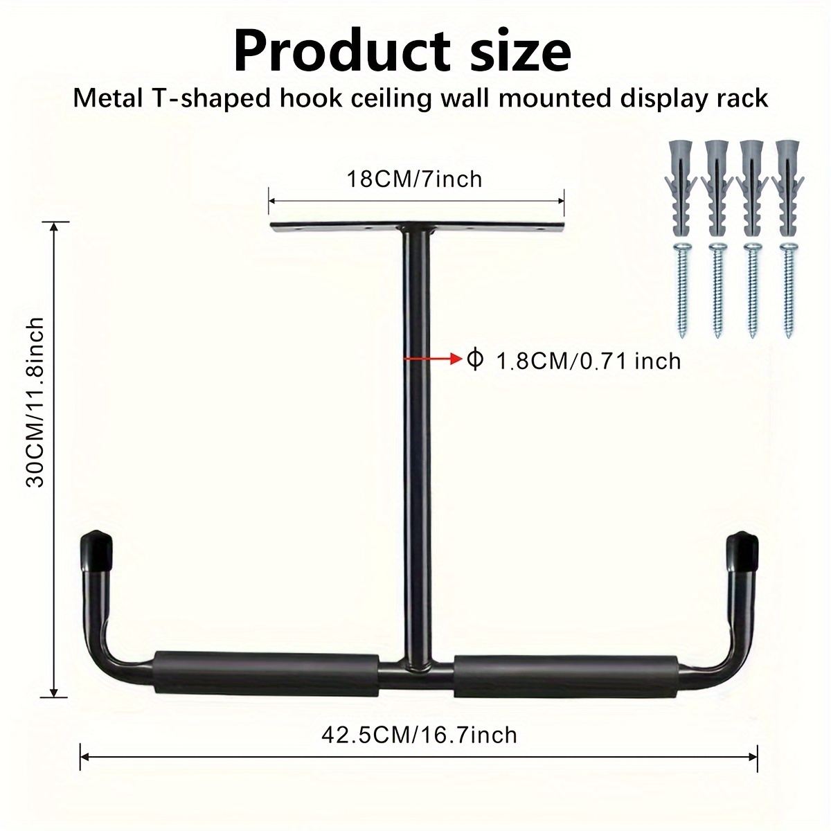 T shaped Storage Rack Overhead Garage Storage Hooks Ceiling - Temu