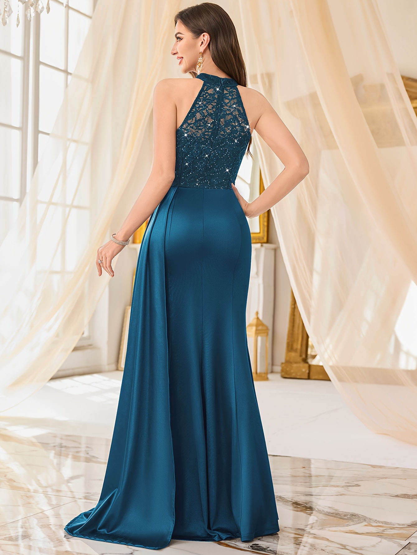 sachin and babi light blue dress Women's Adrianna Papell Formal Dresses & Evening Gowns main image 1