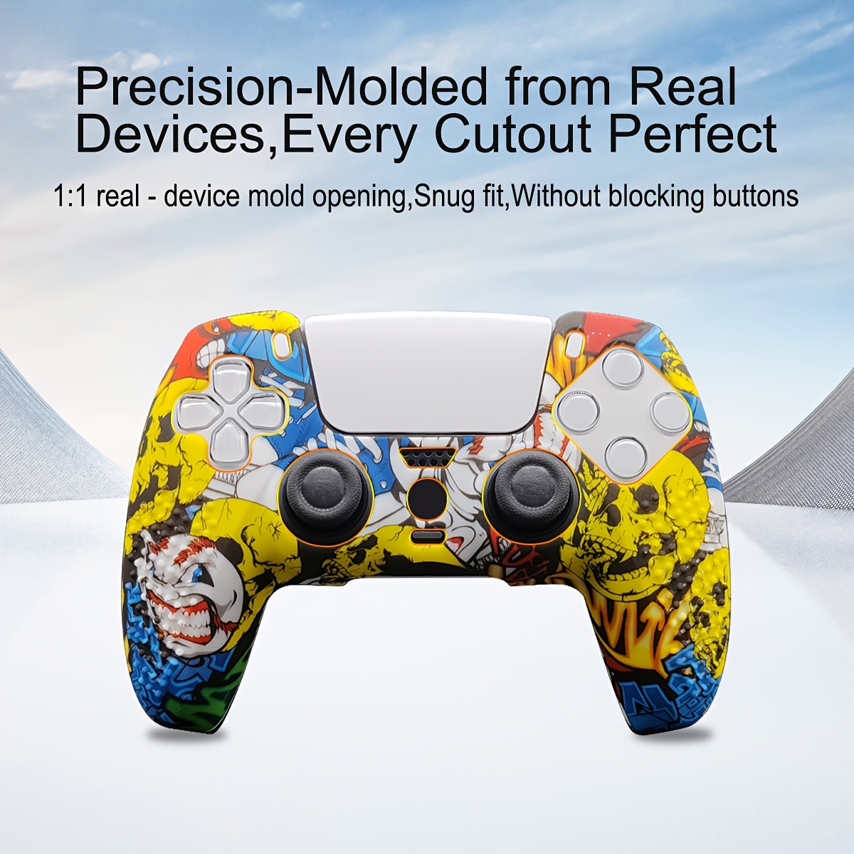 Water Transfer Printing Protective Case for PS5 Controllers