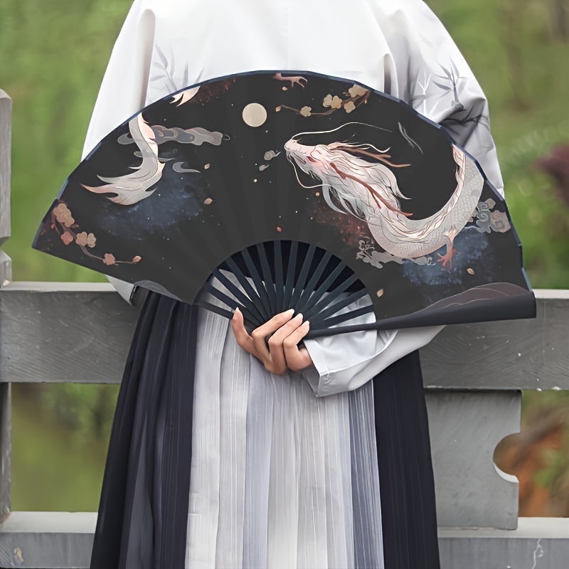 

[ ] Chinese Folding Fan - , Traditional For Hanfu &