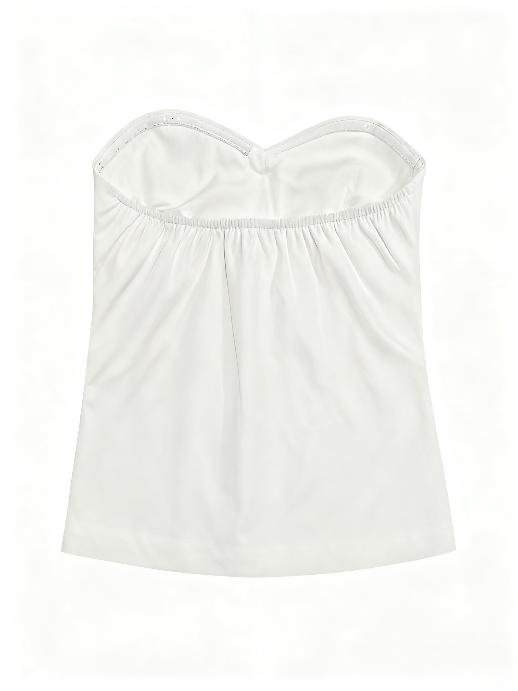 summer office outfit consisting of a fitted white   off shoulder top and pants featuring a single row of buttons beige 1