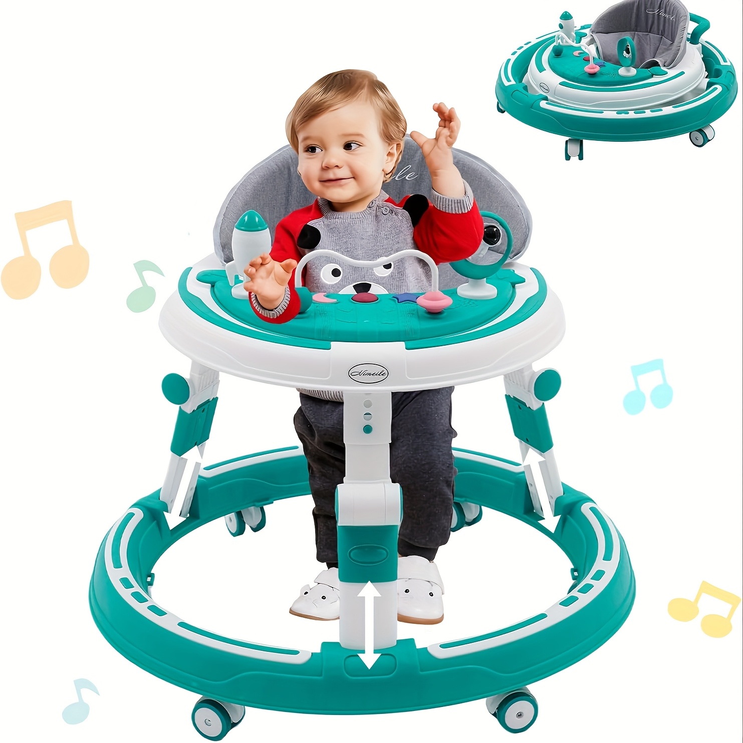 baby walker with wheels sold on Temu United States