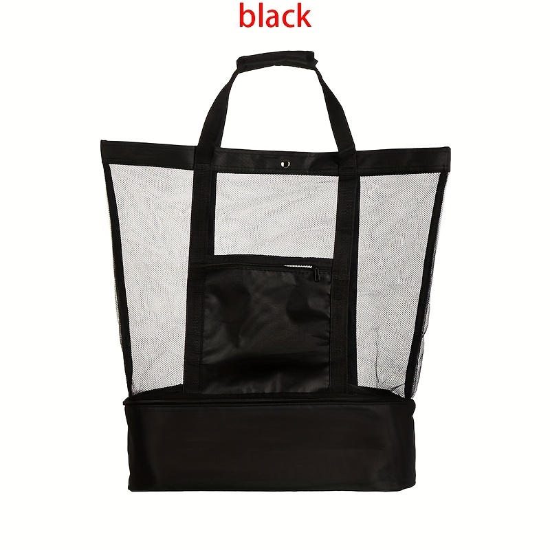 Image of Travel Essential: New Dual-layer Unisex Mesh Sports Shoulder Bag For Travel And , Stylish & , Portable Organizer For Makeup And Toiletries – Perfect Gift For Christmas, Halloween, Thanksgiving
