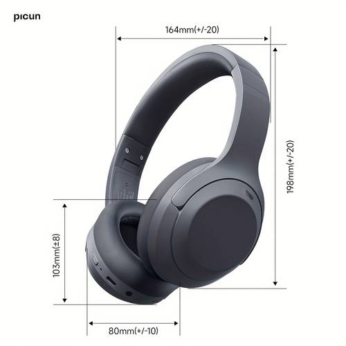 f1 active noise cancelling headphones leak proof sound cinema quality surround sound anti loss positioning 80 hours playing time wireless headphones over ear headphone for office