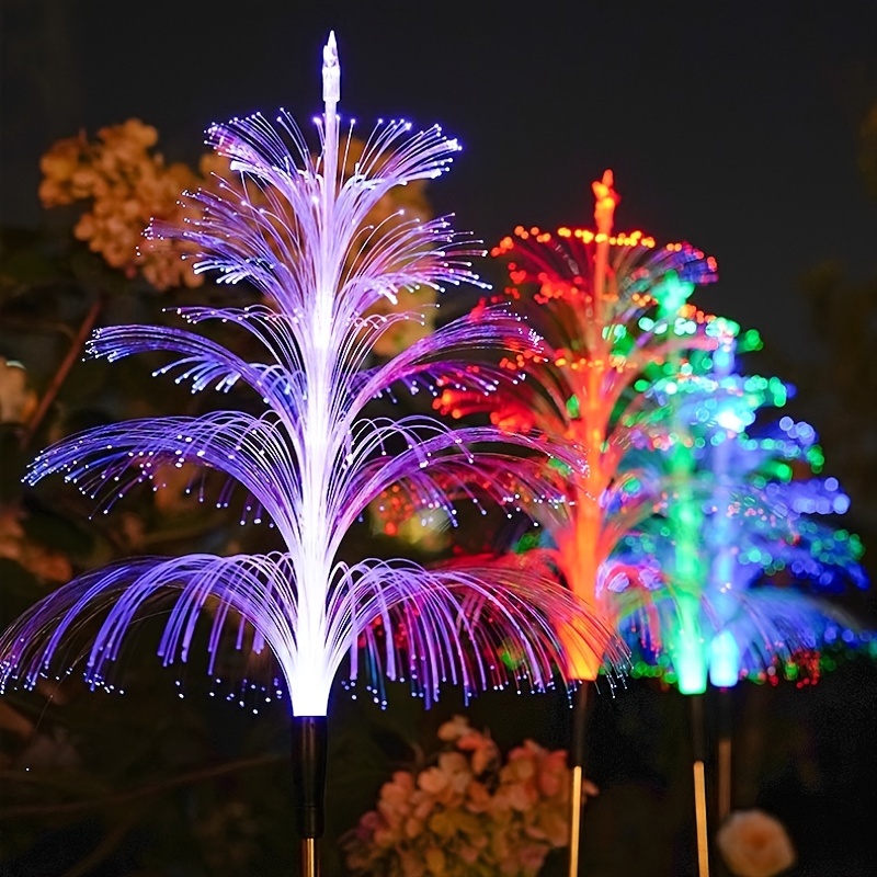 2pcs lampes solaires     à   couches, guirlandes lumineuses de noël   couleurs, lampes décoratives dextérieur pour jardin, pelouse, sol, arrangement floral, lampes dambiance décoratives pour cour, fêtes et vacances Détails du produit 3