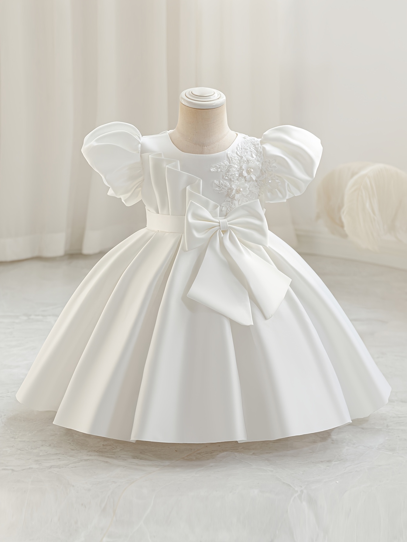 edgars graduation dresses School Graduation Little Girl White Graduation Dresses Pre-Girls Pre-Girls  Satin Graduation Dress White – Edgars