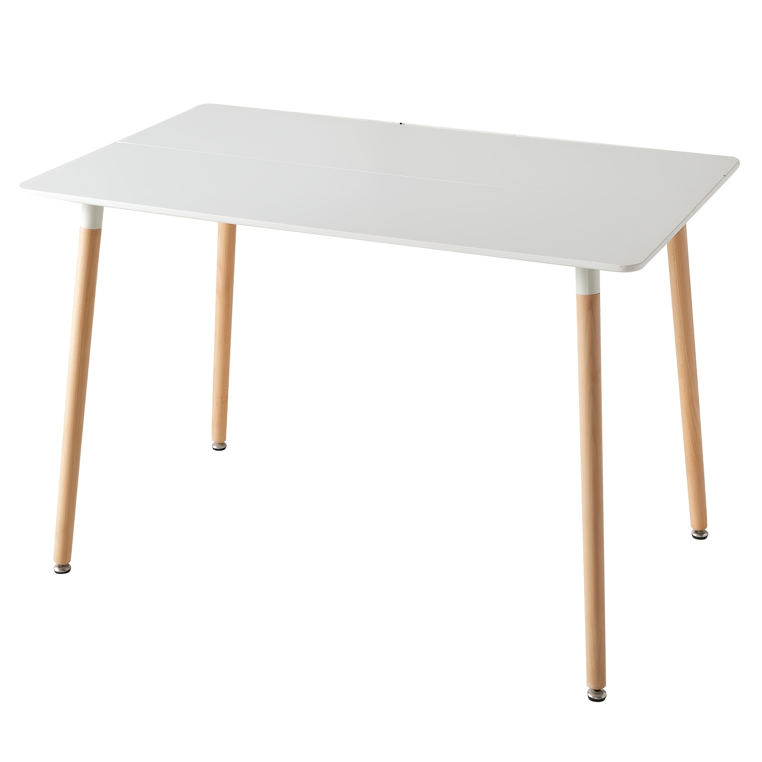 Image of Egoonm Contemporary Dining Table, Rectangular Design For 4-6 Individuals, Scandinavian Table, Living Room Table With Wooden Legs, Desk, Workstation, Dimensions 110x70*74cm