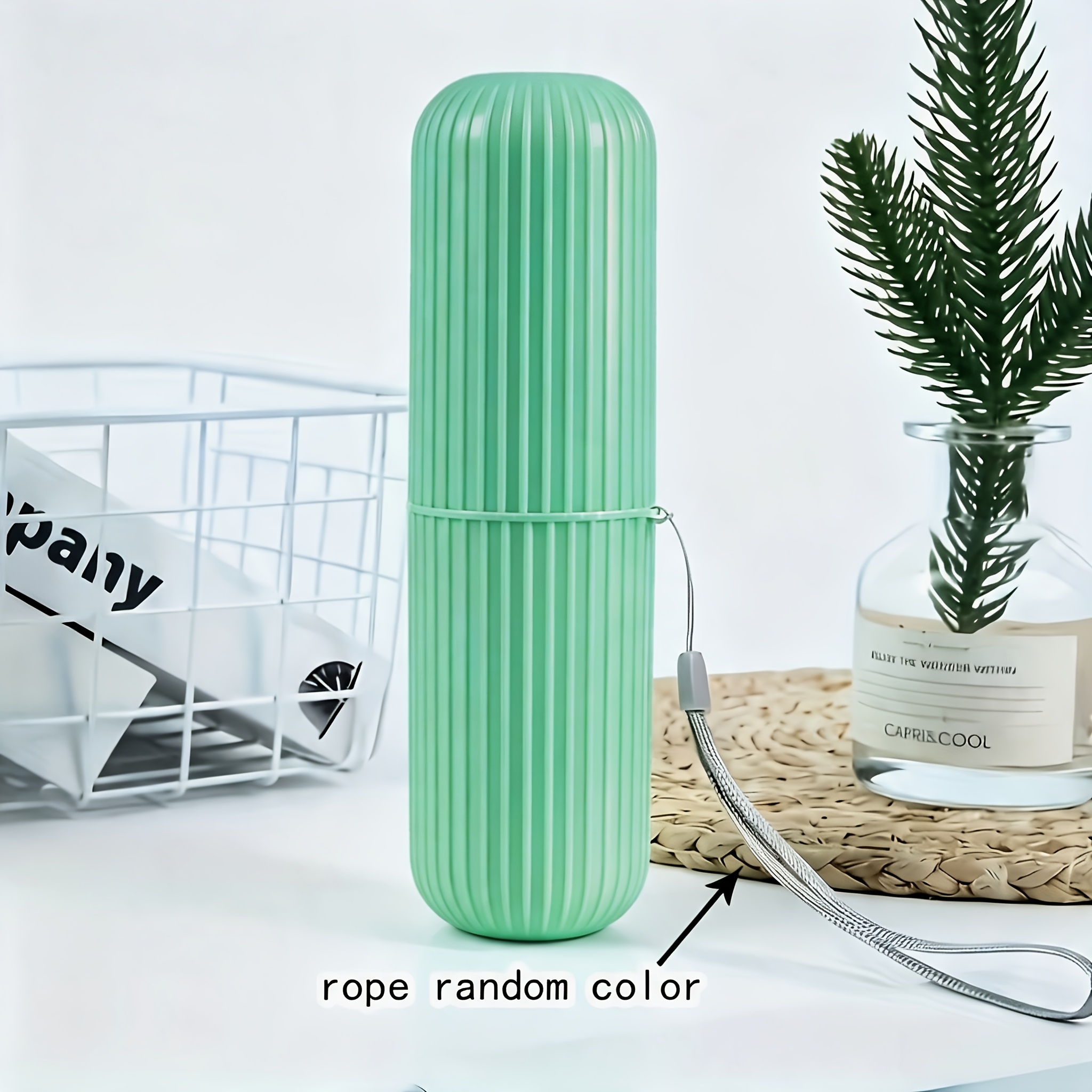 Travel Toothbrush Cup and Holder, Portable Toiletry Caddy