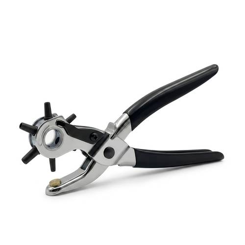 leather hole punch leather punch tool for belts watch bands handbag straps and more heavy duty rotary puncher belt punch diameter 4 5 4 3 5 3 2 5 2mm