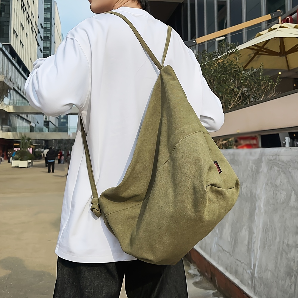 mens single shoulder bag retro japanese canvas multi - Temu Kuwait