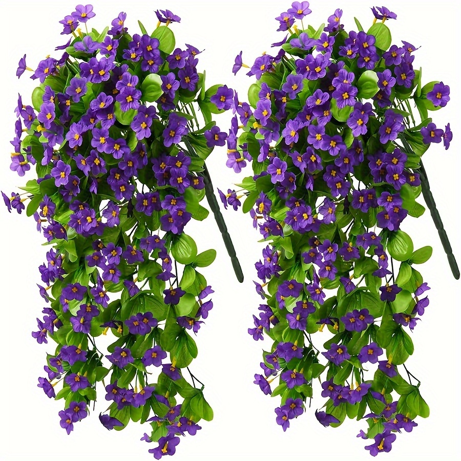 12 Piezas Flores Colgantes Artificiales Plantas Artificiales - Temu