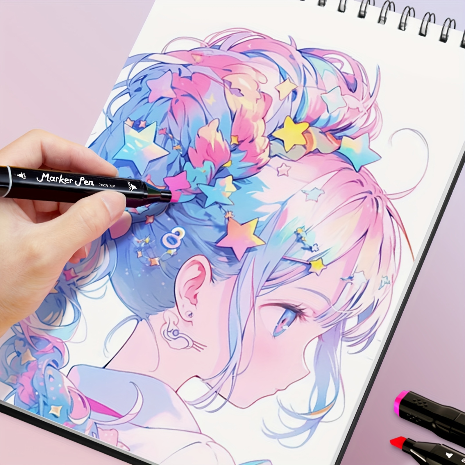 120 Dual Tip Alcohol Markers Set for Vibrant Colouring