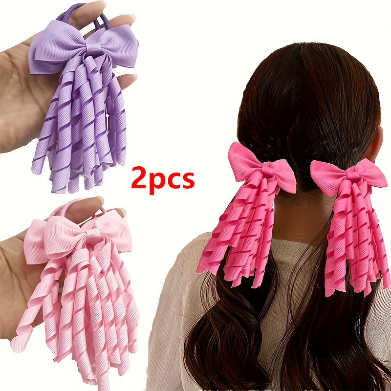 10 Samt-Haargummis Mit Schleife – Elastisch Für Pferdeschwanz & Stylische Frisuren