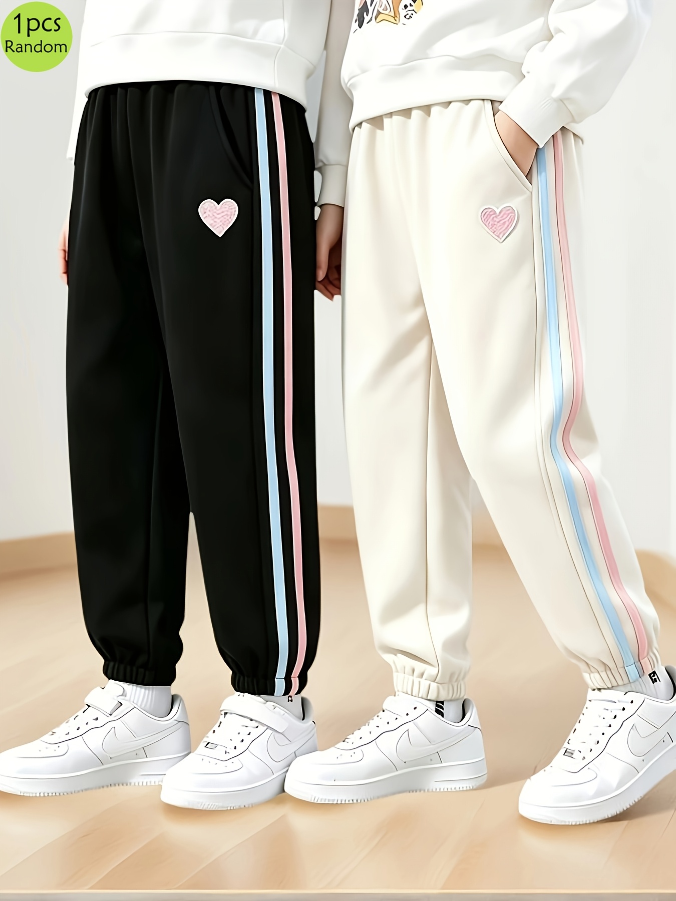 Random Single-Piece Girls' Long Pants for Spring and Autumn