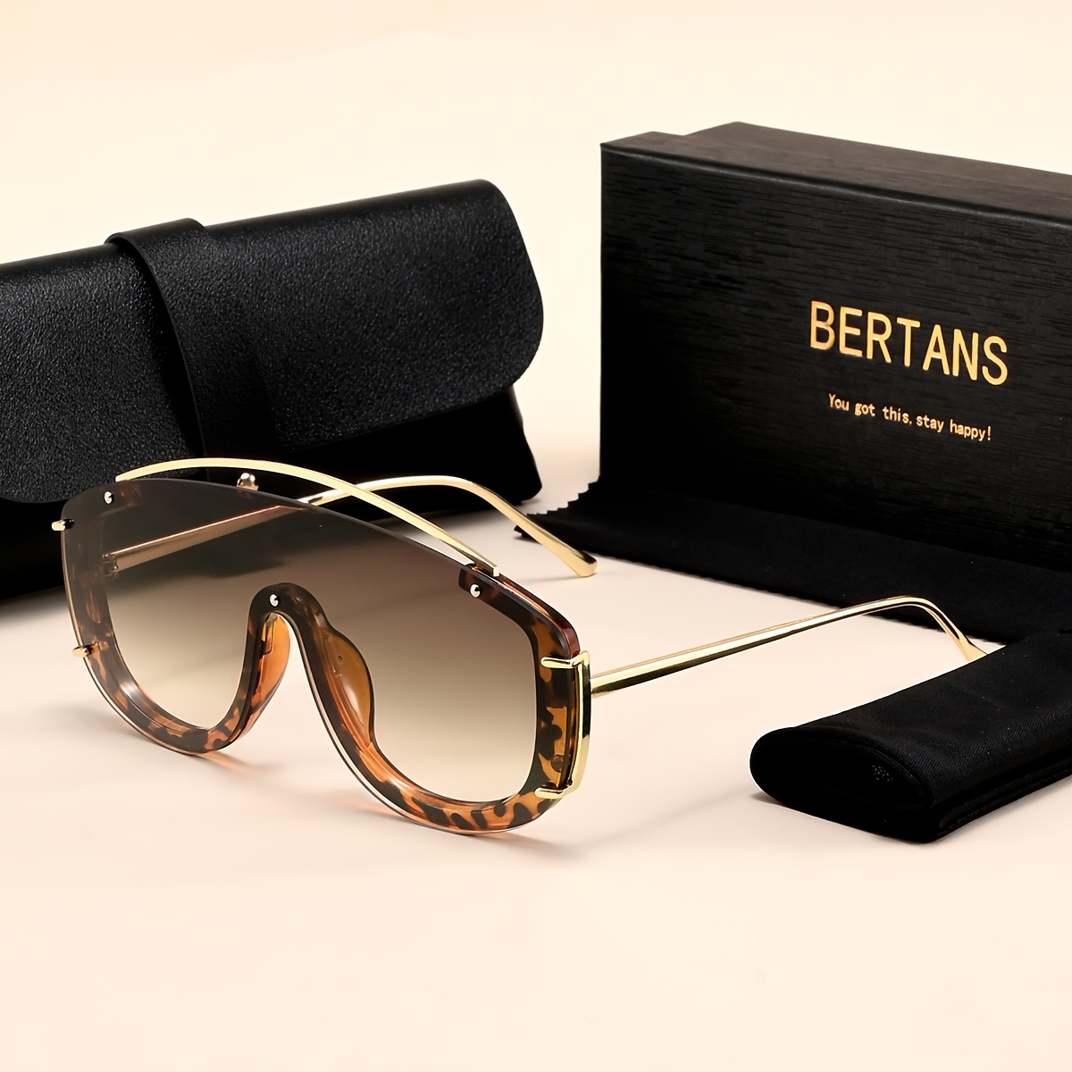 Image of Bertans Unisex Large-frame, Trendy Decorative Versatile Fashion Eyewear, Ideal Back-to-school And Holiday Gift For Halloween, Christmas, Easter, Valentine's Day, Day, Thanksgiving, And New Year