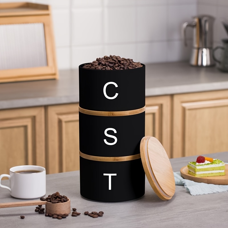 fresh stackable tea coffee bamboo lid black stacking tea Temu