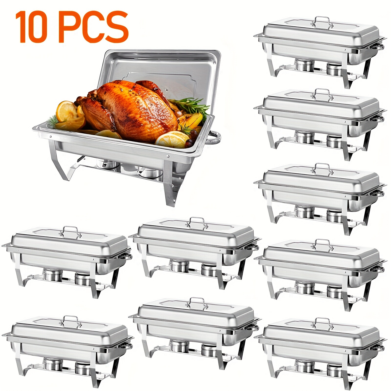 Calentador De Alimentos Para Buffet - 4 Niveles, 800 W, Acero Inoxidable Y Vidrio, Mantenimiento De Calor 24h