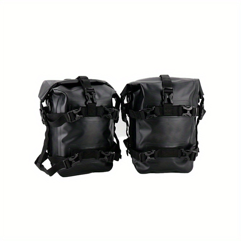 TEMU Juego de 2 piezas - Bolsa lateral/trasera multifuncional para - Bolsa de montaje para viajes en motocicleta - Bolsa de rápida para touring en