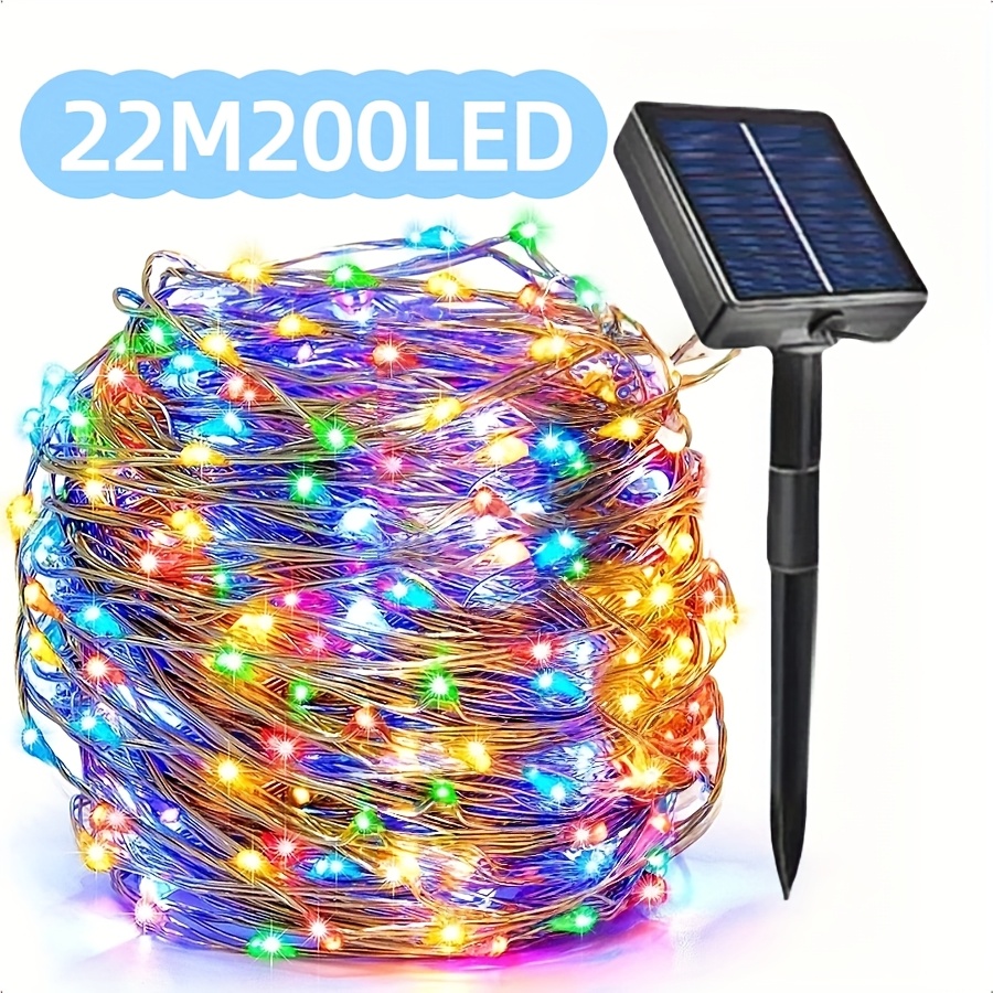 E-shop Hochheller Lithium-Batterie-Außen-Lichtstreifen, 2025 Neue Weihnachts-Stimmungs-Lichterkette, Bunte/Warme/Weiße Lichterketten mit
