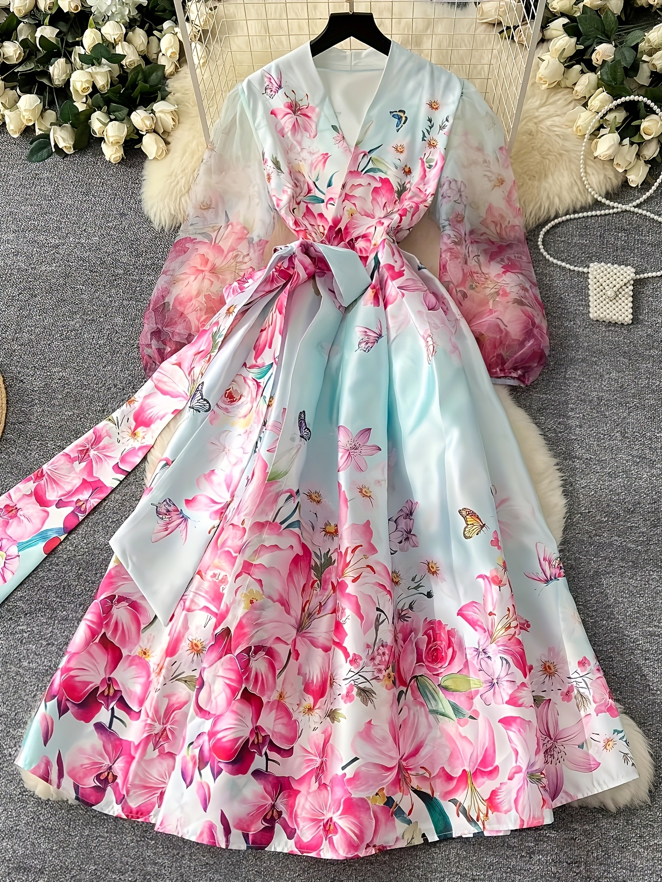 cotton bodycon dresses The All-Day Rib Dress Style:P26JE2219999093S flowy This buttercups lavender pattern ZAPAKA Women Pleated Work
