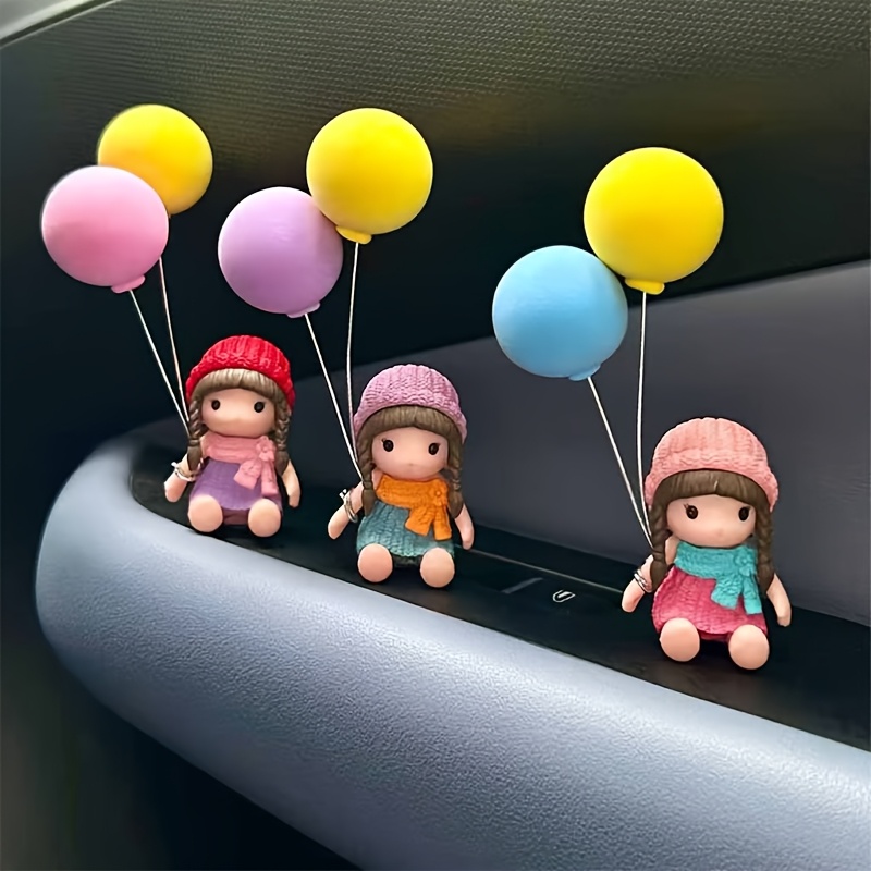 TEMU 1-3 piezas Adornos Decorativos de Niña con , Accesorios para Coche, Figuras de Niña