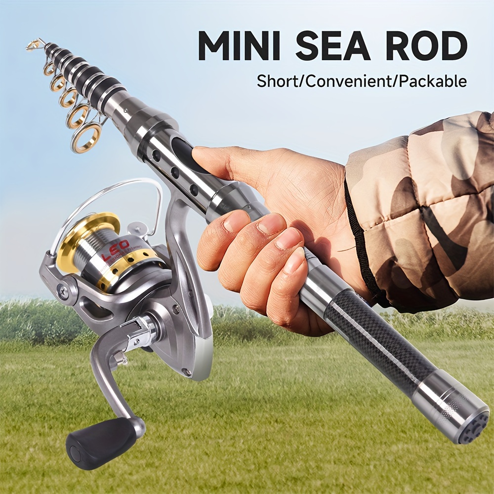 telescopic fishing rod compact powerful carbon - Temu