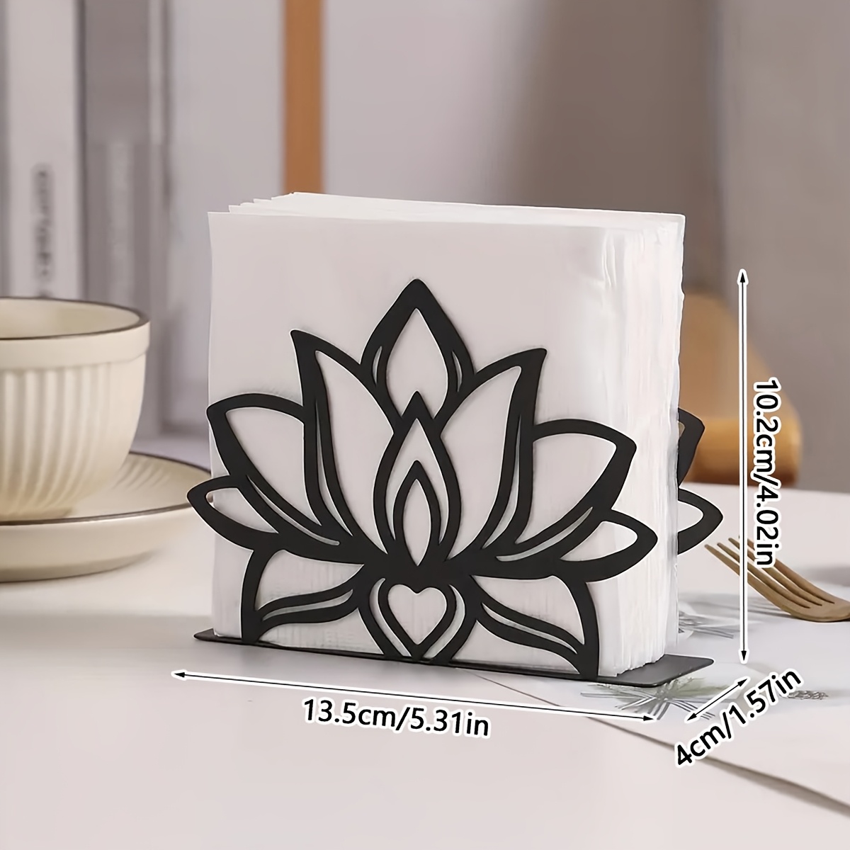 TEMU Elegant Holder Wrought Featuring The ,suitable For Use In Dining Tables,restaurants,cafes,hotels, Offices,restrooms,parties,and Weddings As A