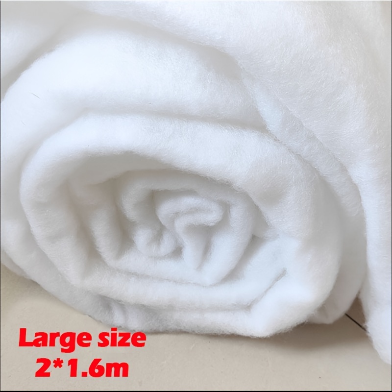 

Polyester Wadding Fabric Roll - 100% Polyester , Hand Wash Only, Multipurpose Precuts For Clothing, Quilts & Home Textiles - , High , Water Washable, 2m X 1.6m (78.74"*62.99")