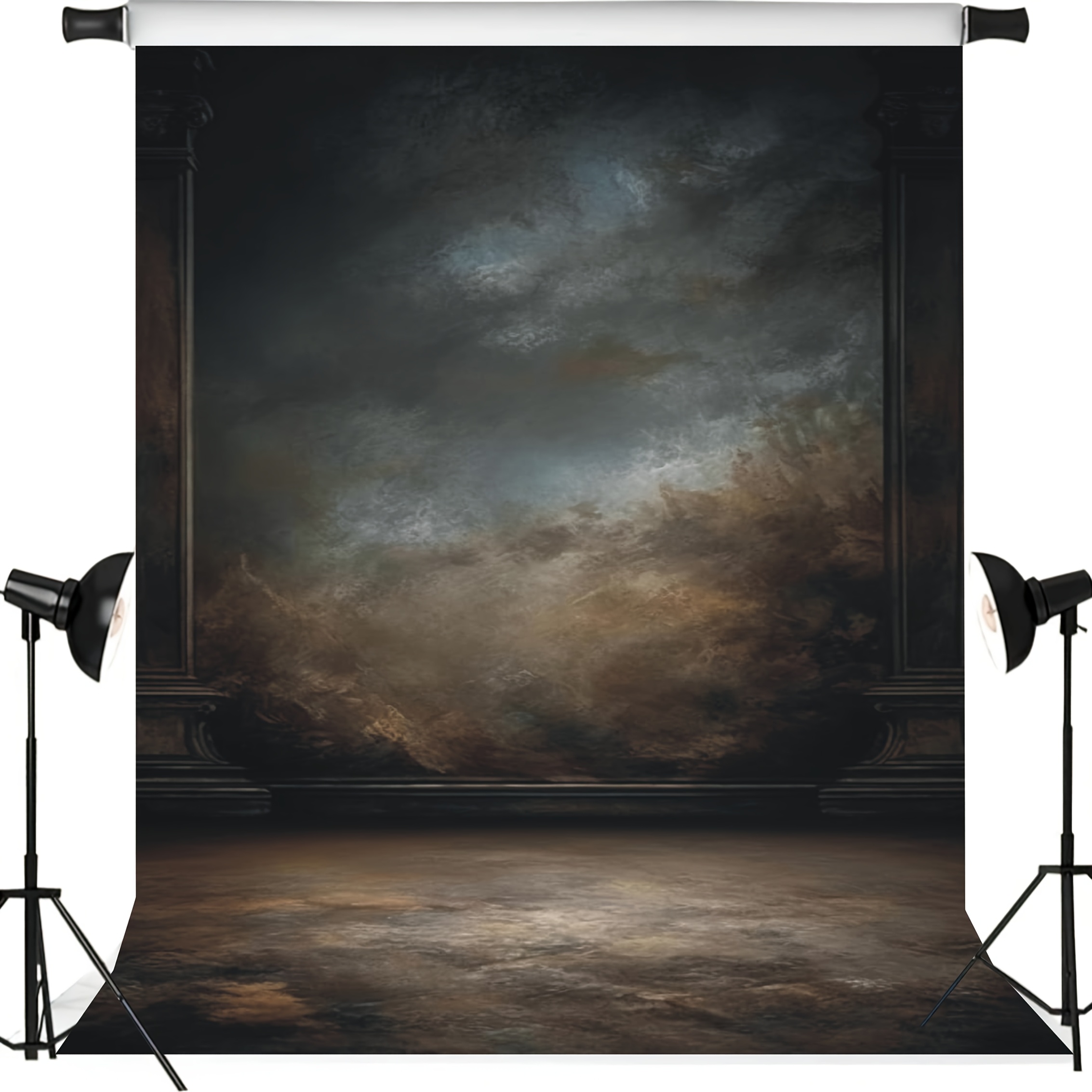 

Black Abstract Vinyl Photography Backdrop 5x3ft/5x7ft - , Photo Booths & Events