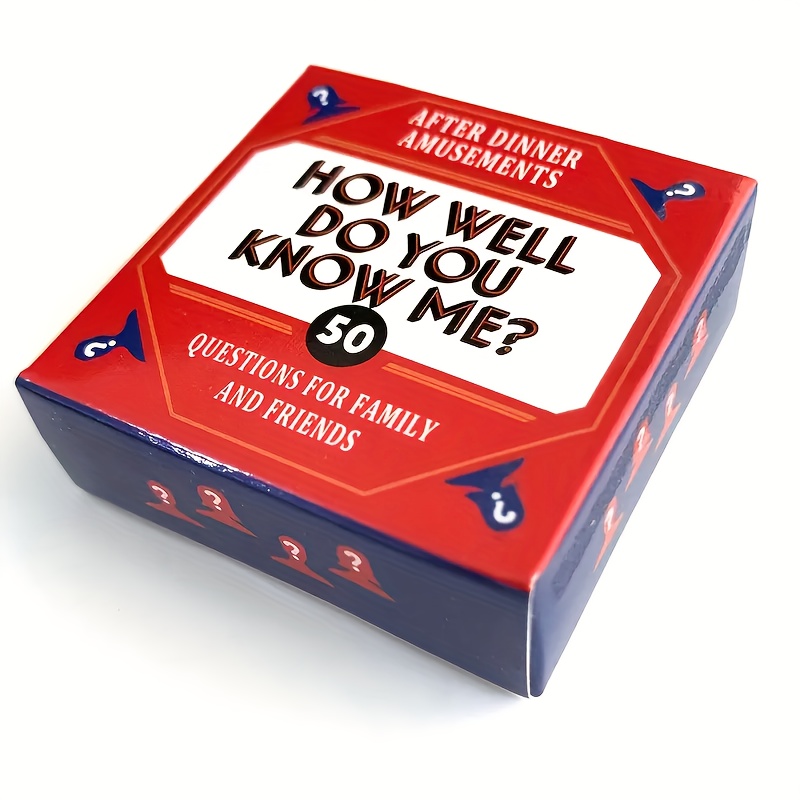   gathering interactive question cards english version how well     me 50   game cards icebreaker game for couples   family gathering party table game essential entertainment cards for holiday