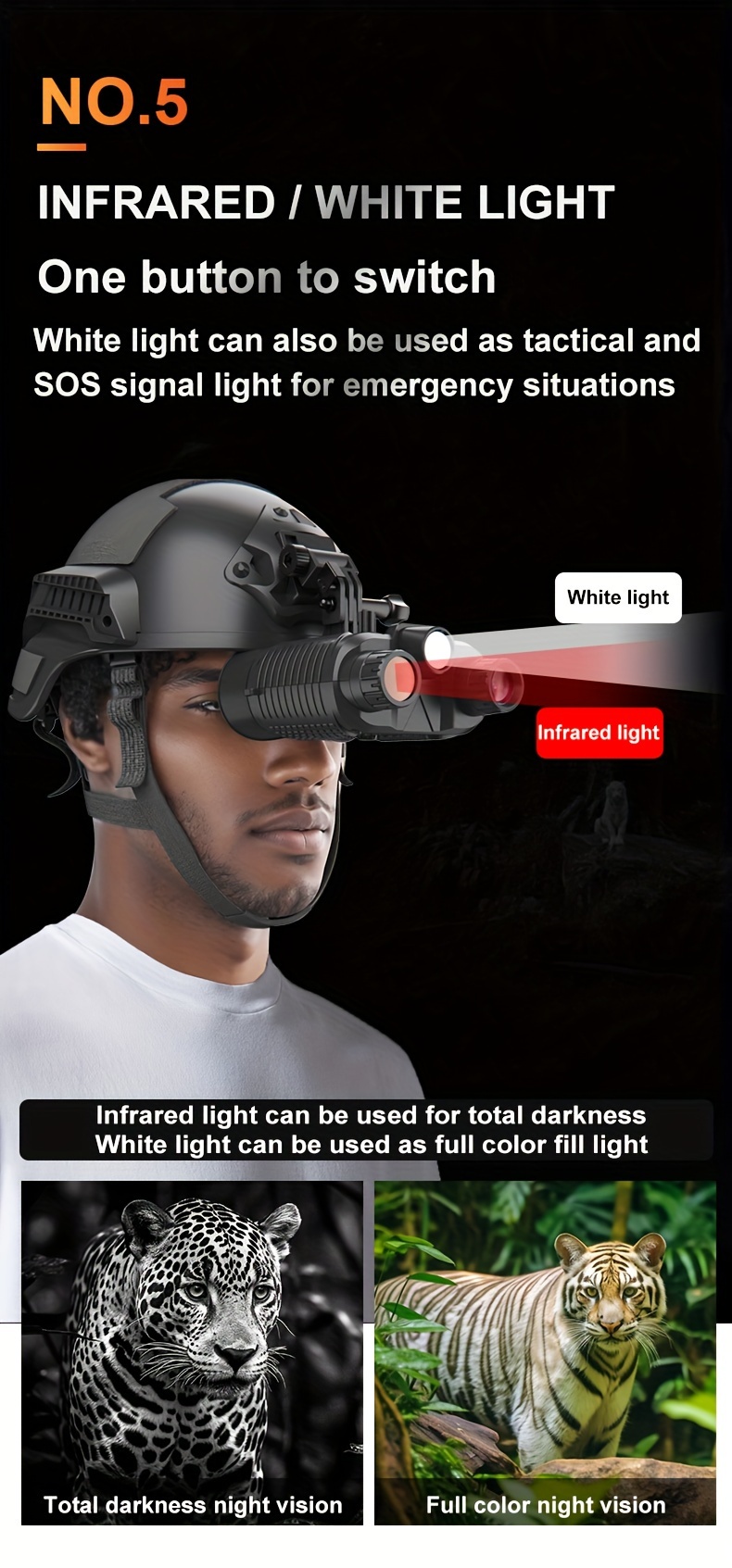 4k ultra hd night vision monocular with 3 display screen and 1968 ft viewing range in total rechargeable battery powered usb dual use plastic material indoor outdoor compatible for night surveillance hunting hiking farm monitoring with 32gb card included details 3