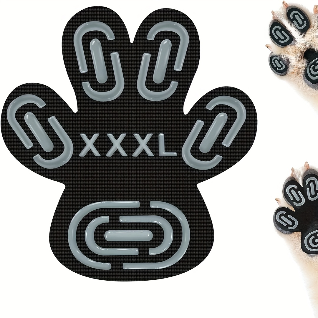 TEMU 24 paires de protège-pattes pour chien, chaussons auto-adhésifs -dérapants jetables, chaussettes protectrices pour pattes de chien