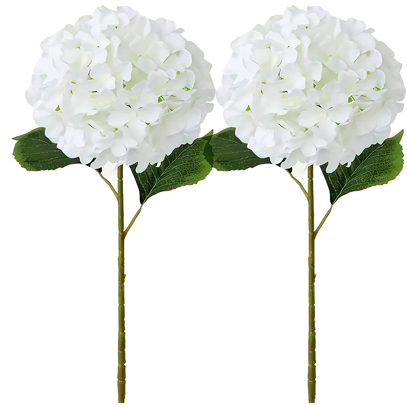 2pcs Hydrangea Bouquet, Hydrangea Artificial Flowers For Living Room Dining Table Window Display Decoration, Wedding Party Decor