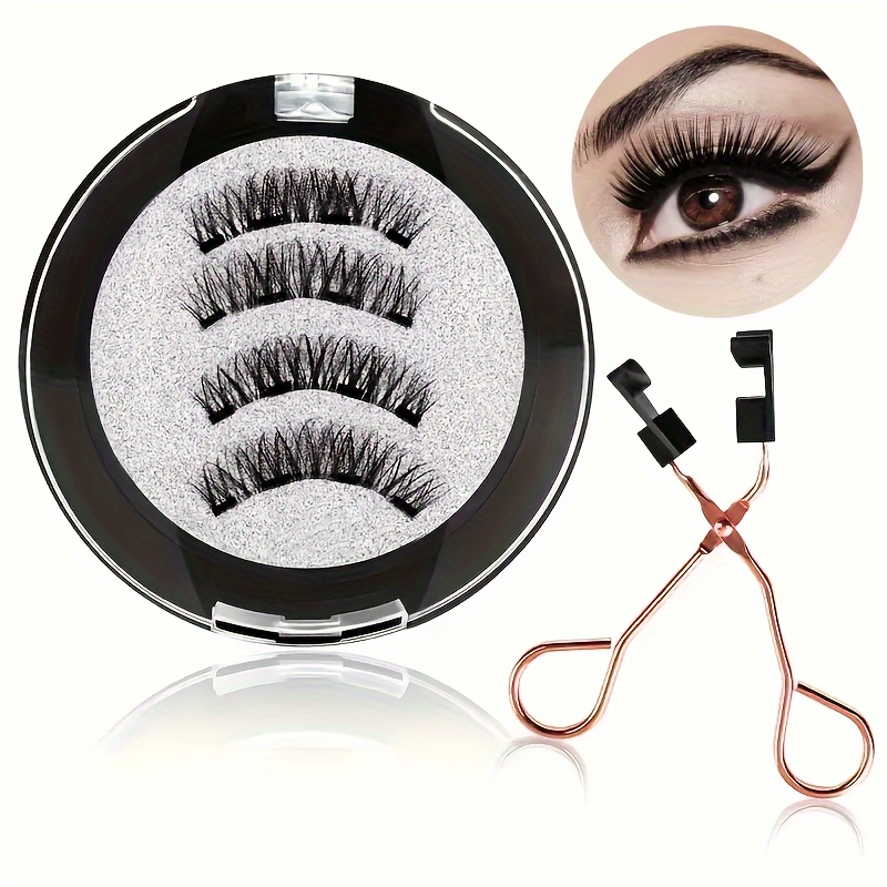 

3d Eyelashes Lashes False Eyelashes Eyelash 4pcs