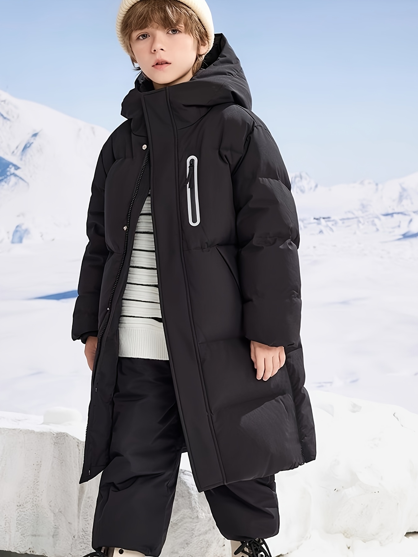 thickened padded coat boys girls extended - Temu United Arab Emirates
