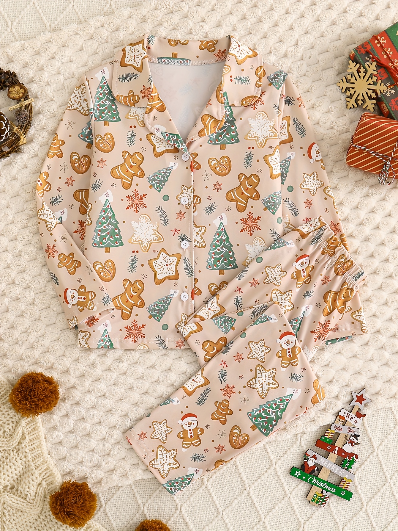 pojkar flickor pepparkaksgubbe polkagris tryck - Temu Sweden