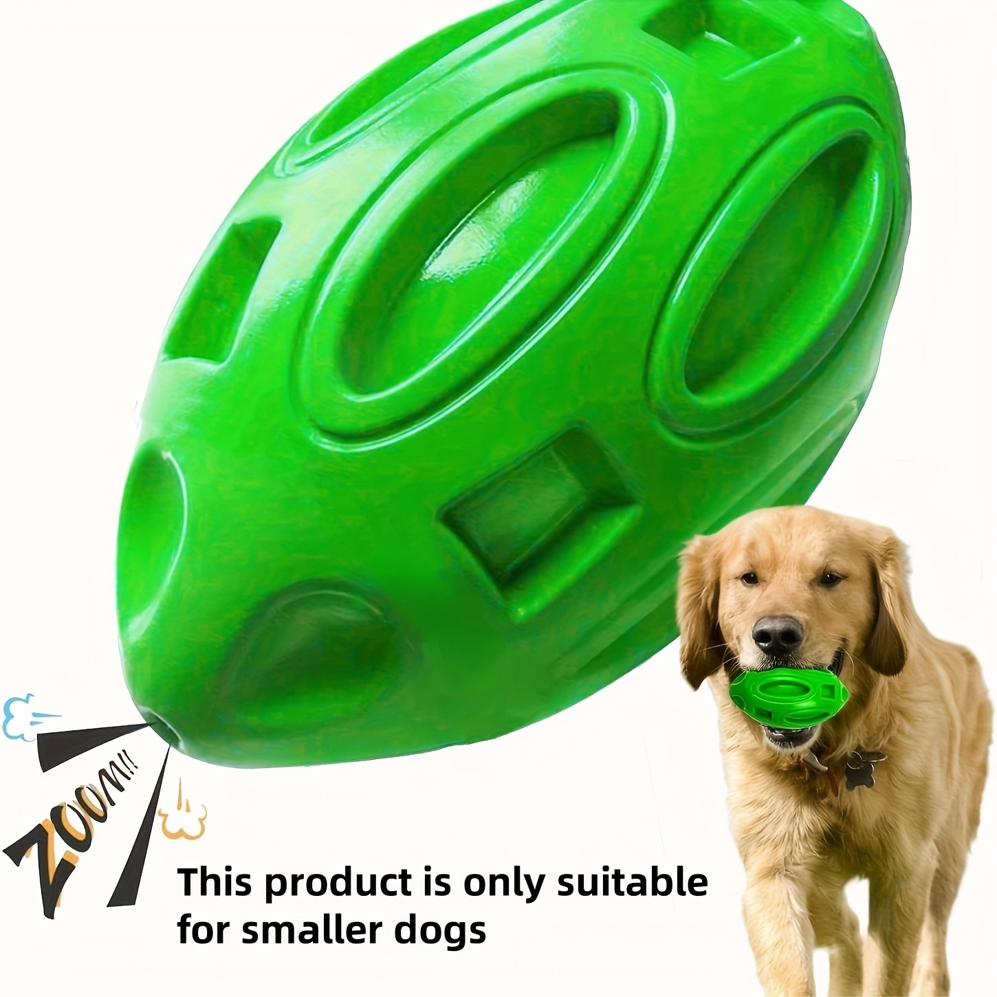 TEMU Durable Dog Chew Toys: Non-toxic Tpr Squeaky Rubber Ball For Aggressive Chewers - All-breed Teeth Cleaning Play Toy, , Training Aid - Safe Tough Chewable Squeaker For Small, Medium, Large Dogs