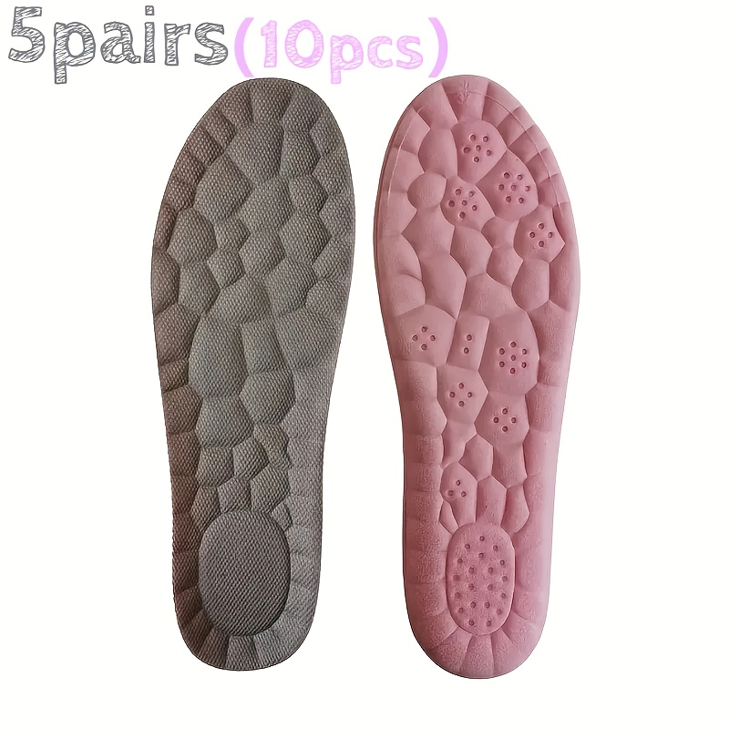 Image of 5 Pairs 10 Pcs Of Women's Sports Sponge Insoles, Super , Featuring An Exquisite Design Tailored To Women's Foot Shapes, Ensuring Long - And Suitable For Daily Long - Use.