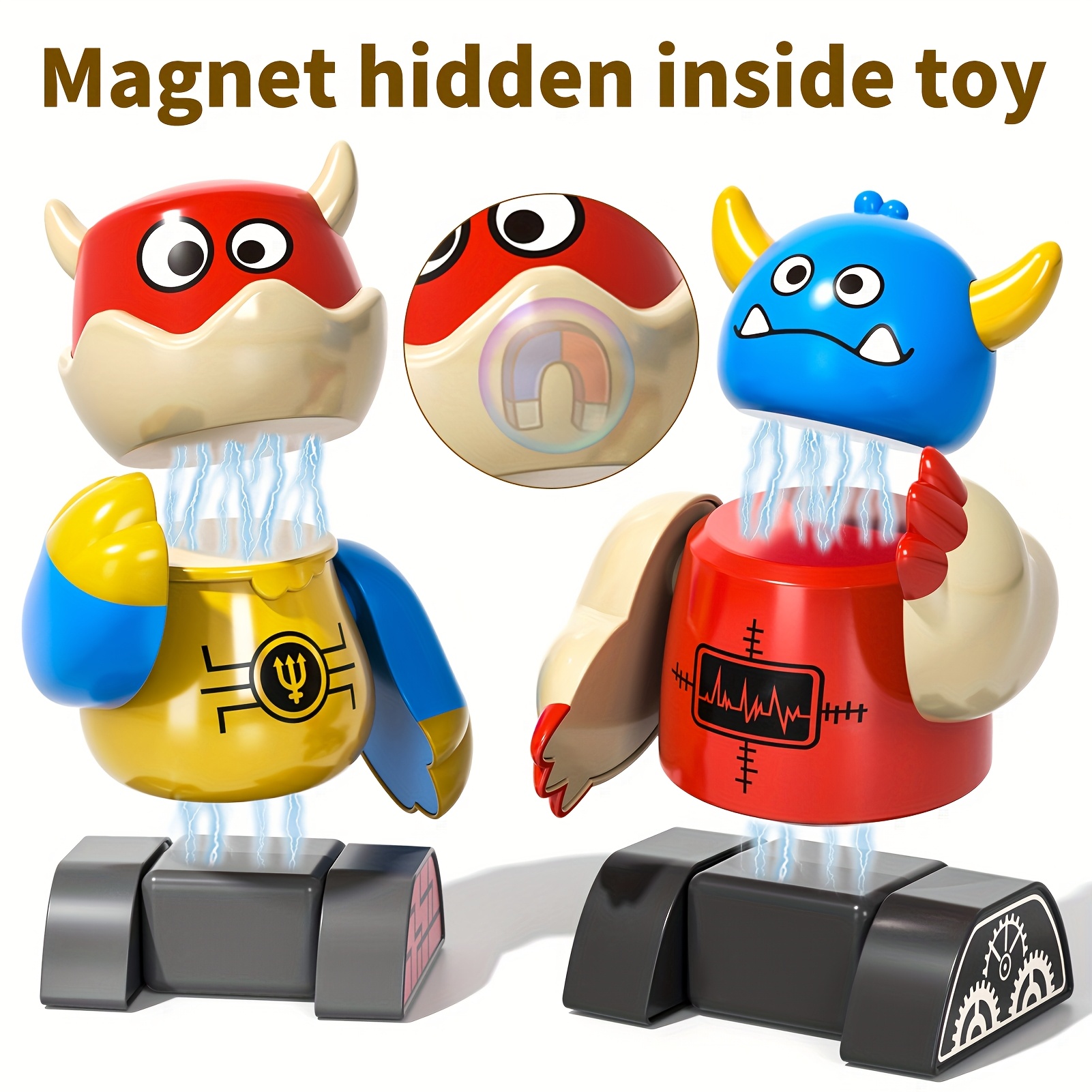 33pcs Magnetic Monster Robot Construction Set with Storage Box