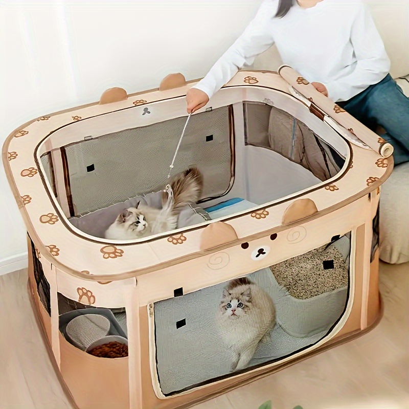 Foldable cat playpen best sale