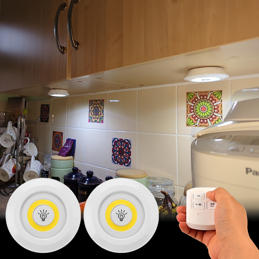 Tira LED Táctil Para Armarios - Luz Regulable Con Control Remoto, Adhesiva, Para Cocina O Oficina