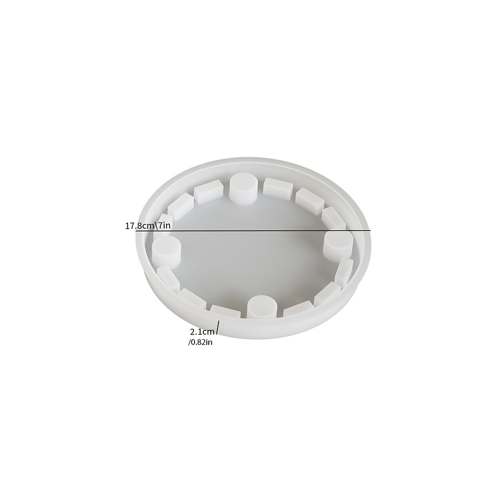 Silicone Ornament Molds For Handcrafts | Round Shaped Tealight Candle Holder Mold And Rabbit Design For Plaster, Concrete, Resin Casting | Home Table Decoration, Non-electric