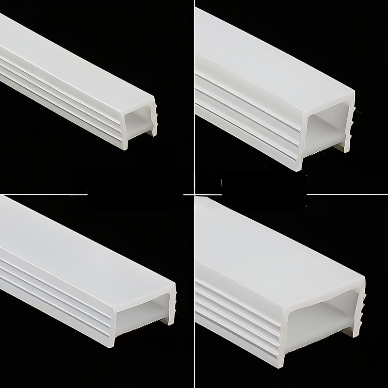 15mm x 10mm silicone tube 4m 8m 12m flexible silicone light strip sleeve soft silicone cover strip embedded silicone light trough suitable for 8 10mm strip light installation without electricity and light strip